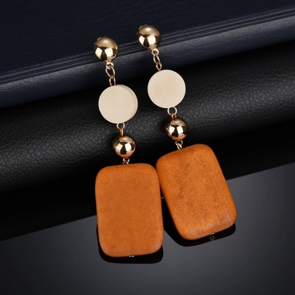 !! 5 FOR $25 !! Wood Earrings